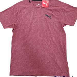 Puma Men's Medium Pomegranate Finish line Tee New With Tags